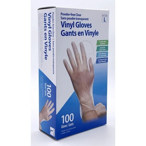 Disposable Powder-Free Clear Vinyl Gloves - Picture 2 of 10